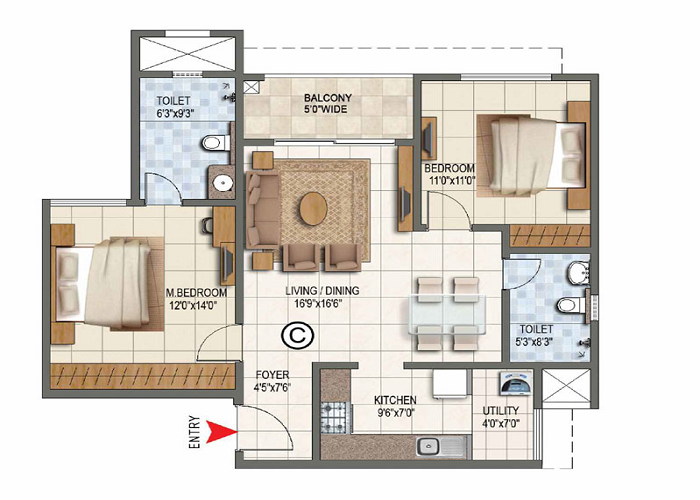 Sobha Hoskote Floor Plan