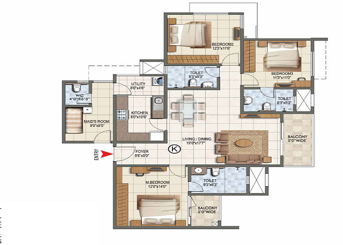 Sobha Hoskote Floor Plan